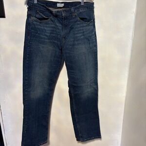 True Craft Jeans Men's 34x32 Straight Leg Relaxed Fit Medium Wash Stretch